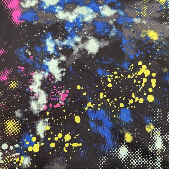 lukka Racerback Tank Top Size Medium Cosmic Tie Dye Paint Splatter Athletic Top - Picture 6 of 6